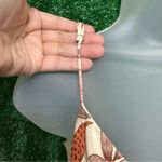 Bella Mae Cream Floral Maxi Dress Twist Bodice Boho Garden Party Orange Size L Photo 3