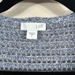 J.Jill Blue Draped Front Knit Cardigan Jacket 100% Cotton Women Size Small Photo 2