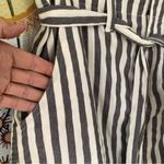 Indigo Rein  Gray Striped Mini Cotton Blend Skirt 9 Photo 1