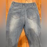 SheIn Blue Pearl Embellished Cropped Jeans Photo 15