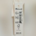 Madewell  Classic White Cotton‎ Modal Shirt Size XL NWT Photo 4