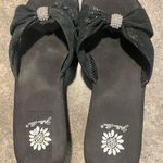 Yellow Box  Elegant Black Rhinestone Sandals Photo 0