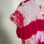 Lucky Brand Twist Front T-Shirt Magenta Tie Dye Photo 4