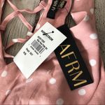 Size XS AFRM Rayanna Polka Dot Dress Misty Rose Pink Photo 12