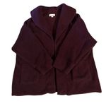 Koolaburra by Ugg  Sherpa Fleece Shawl Collar Women's Cardigan XXL Wine Burgundy Photo 7
