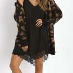 Free People  Out of Africa Wildcat Print Cardigan - Size - XS Photo 0