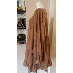 Free People  Estella Velvet Mini Dress In Rose Pearl Size Medium NWOT Photo 2