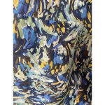Anthro Moulinette Soeurs Oak Apple 100% Silk Dress Size‎ 12 Blue Photo 4