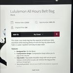 Lululemon All Hours Belt Bag Black Photo 6