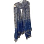 Steve Madden Tweed Boucle Scarf Blue Ombre Photo 1
