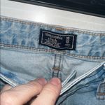 Abercrombie & Fitch Ames Distressed Low Rise Boyfriend Short In Light Wash Photo 3