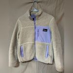 Madewell PENFIELD Jacket S Cream Beige Sherpa Zip Fleece Oatmeal Lavender Fuzzy Mattawa Photo 0