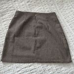 SheIn Brown Houndstooth Skirt Photo 3