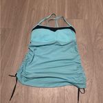Lululemon Athletica Light Blue and Black Tank Top Photo 0