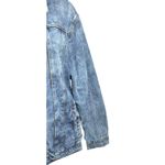 The Tubbo Moment By The Sea Denim Full Zip Jean Jacket Sherpa Collar Waves 2XL Blue Size 2X Photo 3