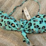 BCBGeneration  NWT leopard blue black bathing suit bikini large Photo 4