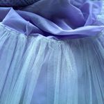 Mac Duggal  Lavender Waffle Knit Textured Skater Skirt Photo 8