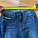 Judy Blue  Jeans Women 5 27 Skinny Leopard Patch Distressed Raw Hem High Rise Photo 6