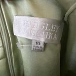 Badgley Mischka Sage Green Silk Embelished Flare Cocktail Dress Size 10 Photo 7