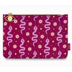 Brand New Ipsy HTF Magic Snakes Evil Eye Halloween Makeup Bag Pink Photo 0