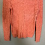 Sundance  Women's Pink Cable Knit Turtleneck Sweater Silk Blend Size Small Cozy‎ Photo 4