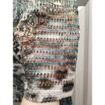 Chico's Zenergy Size Large (2) Artsy Rhinestone 3/4 Sleeves w/ Eyelet Detail Top Photo 3