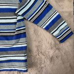 Talbots T by  Striped Cotton Top Nautical Casual Long Sleeve Blue Black 1X‎ Photo 8