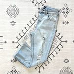 BDG Kick Flare High Rise Cropped Jeans in Light Distressed Wash Size 29 Photo 2