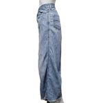 American Eagle  Y2K Denim Maxi Skirt Size 0  Light Wash Cotton Indie Minimalist Photo 2