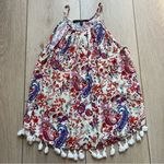 19 Cooper  Maycon Halter Top Bohemian Floral Tassel Sleeveless Shirt Size Small Photo 3