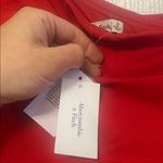 Abercrombie & Fitch  Red One Shoulder Side Cutout Maxi Dress, NWT Sz Small Photo 5