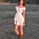 SheIn White graduation Dress Photo 3