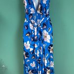 Pink Lily Blue Floral Sea Breeze Maxi Dress Photo 5