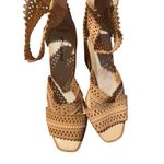 Jeffrey Campbell Tan Besante Perforated Wedge Sandal Sz 11 Photo 8