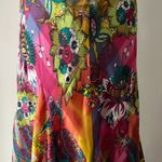 Vintage Formal Dress Small Y2K Long Maxi Holiday Party Colorful Beaded Tropical Pink Photo 14