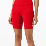 Lululemon  Fast and Free High-Rise Short 8" Dark Red Size 20 Photo 0