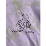 Cephalopodsea Womens Medium Crop Top Octopus Purple Tye Dye Boho Beach Surf Ocea Photo 2