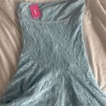 Edikted Strapless  Dress light blue  Photo 1