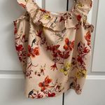 Evereve Char Floral Flutter Tank Size: L Color: Blush Pink Floral Pattern Photo 4