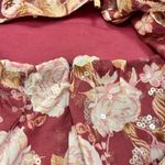 Altar'd State Sailor Floral Maxi Dress in Burgundy Size S NWT Photo 13