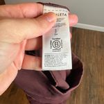 Athleta  Venice Velvet Stripe Jogger in Antique Burgundy Photo 6