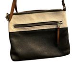 Fossil ‎ Women's Black & White TwoTone Leather Crossbody Bag Medium Photo 4