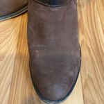 Franco Sarto Brown Leather Ankle Boots with Buckles Photo 4