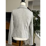 Bordeaux  Gray Open Drape Front Cardigan Jacket Size M Photo 3