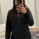 Athleta  Women's Black Reflective Reversible Quilted Jacket Photo 0