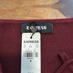 EXPRESS Woman’s  Sweater Crop Top Maroon Size Medium NWT Photo 5