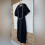 Area Black Screenprint Embellished Maxi Dress XL Photo 9