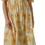 ASTR  the Label Floral Off the Shoulder Midi Dress Orange Size Medium M Photo 0