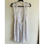 Free People NWT  White Lace High Neck Backless Mini Dress - Medium Photo 3