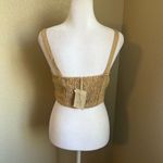 Universal Threads UNIVERSAL THREAD tan crop key hole strappy tank top shirt | XS Photo 3